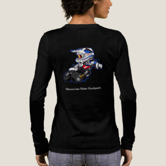 Motorcross Rider Geïllustreerde Rugzak Tri-Blend Shirt