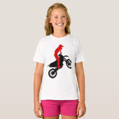 Motorcross Rider Girls T-Shirt (Voorkant volledig)
