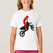 Motorcross Rider Girls T-Shirt (Voorkant)