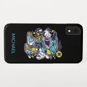 Motorcross Rider Helm Gepersonaliseerde naam | Spo Case-Mate iPhone Case (Achterkant (horizontaal))
