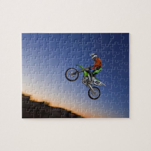 Motorcross Rider Legpuzzel (Horizontaal)