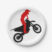 Motorcross Rider Papieren Borden Bordje (Voorkant)
