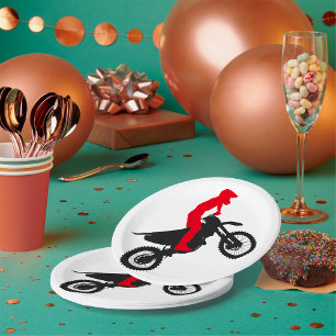 Motorcross Rider Papieren Borden Papieren Bordje