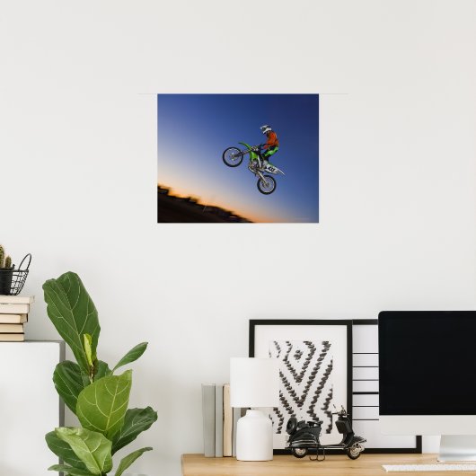 Motorcross Rider Poster (Thuiskantoor)