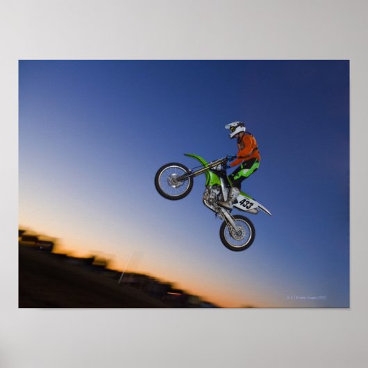 Motorcross Rider Poster (Voorkant)