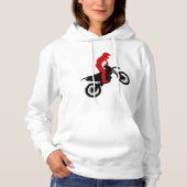 Motorcross Rider Womens Hoodie (Voorkant)