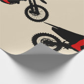 Motorcross-ringwerkpapier Cadeaupapier (Hoek)