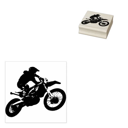 MOTORCROSS RUBBER STEMPEL (Gestempeld)