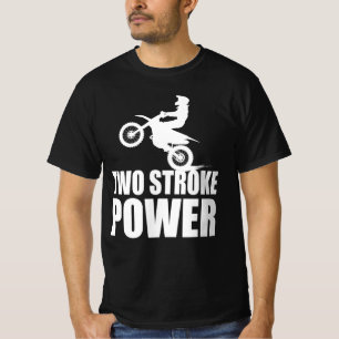 Motorcross twee-lijnen motorfiets Rider T-shirt