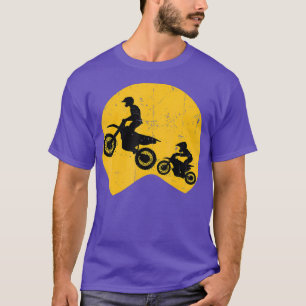 Motorcross Vader Dochter Zoon Motorrijder T-shirt