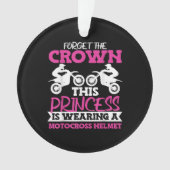 Motorcross Vuilfiets Meisje Ornament (voorkant)