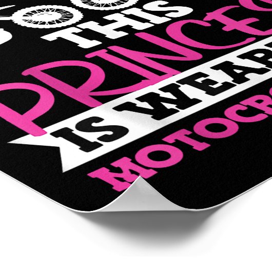 Motorcross Vuilfiets Meisje Poster (Hoek)