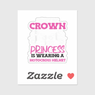 Motorcross Vuilfiets Meisje Sticker