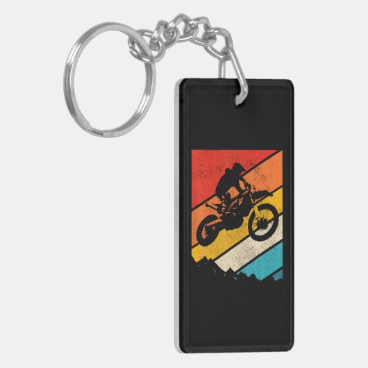 Motorcross Vuilfiets MX Enduro Motorfiets Biker Sleutelhanger (Voorkant Links)