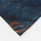 Motorcrosser op een vulkaan fleece deken (Hoek)