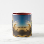 Motorcrosser rijden in de duinen mok (Midden)