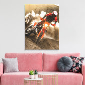 Motorcrossrijder Canvas Afdruk (Insitu (Woonkamer))