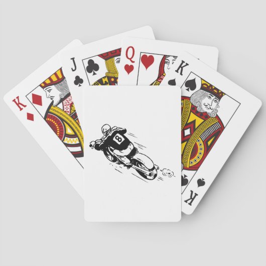 Motorcrossrijder Pokerkaarten (Achterkant)