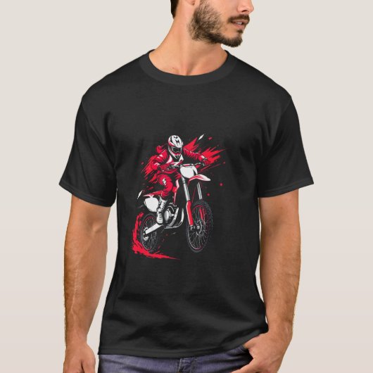 Motorcrossrijder T-shirt (Voorkant)