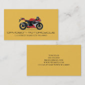 Motorcyc Auto Auto Dealer Dealership Visitekaartje (Voorkant / Achterkant)