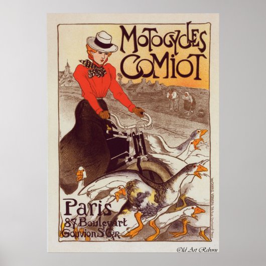 Motorcycle Advertisement Poster (Voorkant)