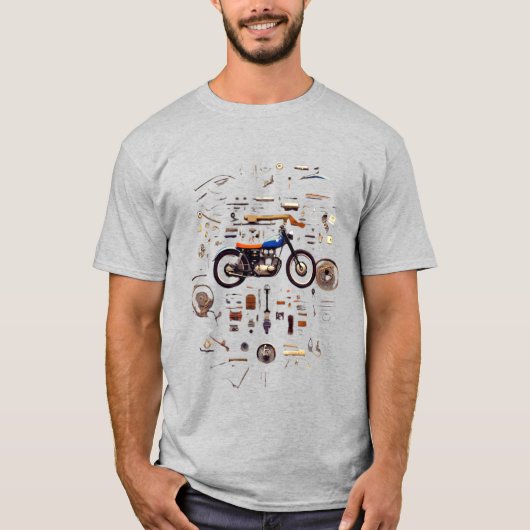 Motorcycle Anatomy – The Art of Motion T-shirt (Voorkant)