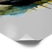 Motorcycle Art Print Classic Design Poster (Hoek)