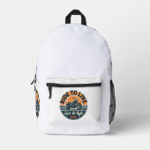 "Motorcycle Backpack Ride to Live-1918 Bedrukte Rugzak (Voorkant)