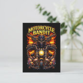 Motorcycle Bandit Briefkaart (Staand voorkant)