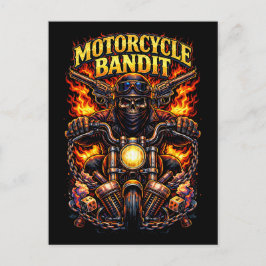 Motorcycle Bandit Briefkaart