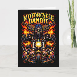 Motorcycle Bandit Feestdagen Kaart