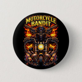 Motorcycle Bandit Ronde Button 5,7 Cm