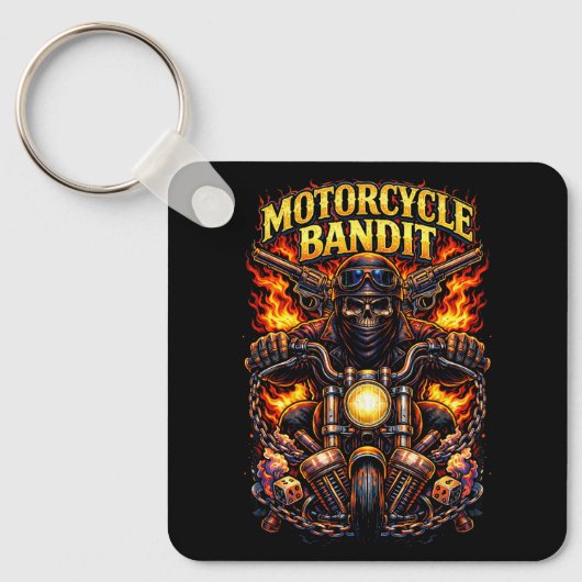 Motorcycle Bandit Sleutelhanger (Voorkant)