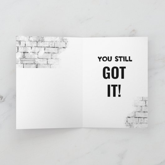 Motorcycle Birthday 45th Still Got It Custom Kaart (Binnen)