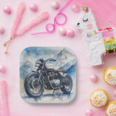 MOTORCYCLE Birthday or Shower  Papieren Bordje (Feest)
