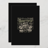 motorcycle born to ride kaart (Voorkant / Achterkant)