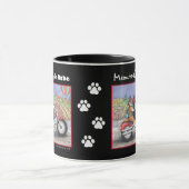 Motorcycle Cats Zwart 11 oz Ringer Mok (Midden)