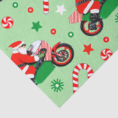 Motorcycle Christmas Holiday Gift Tissuepapier (Detail)