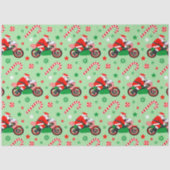 Motorcycle Christmas Holiday Gift Tissuepapier (Voorkant)