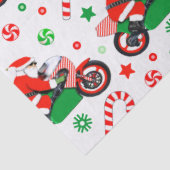 Motorcycle Christmas Holiday Gift Tissuepapier (Detail)