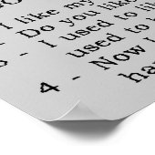 Motorcycle Conversations Funny Poster Sign (Hoek)