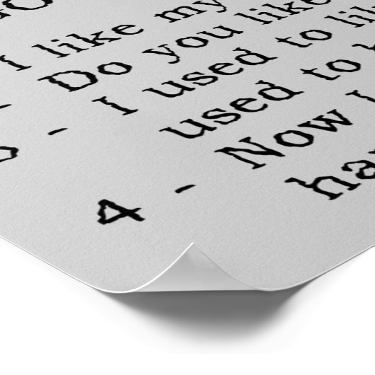 Motorcycle Conversations Funny Poster Sign (Hoek)