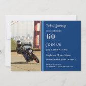 Motorcycle Cruising Verjaardag Uitnodiging (Achterkant)