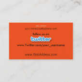 Motorcycle Davidson Visitekaartje - Twitter (Achterkant)