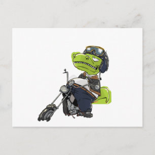Motorcycle Dinosaur Tyrannosaurus Rex Briefkaart