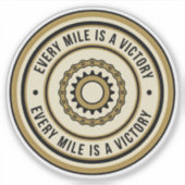 Motorcycle Distance Achievement Style Sticker (Voorkant)