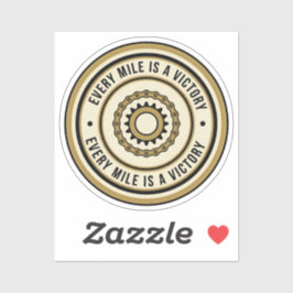Motorcycle Distance Achievement Style Sticker