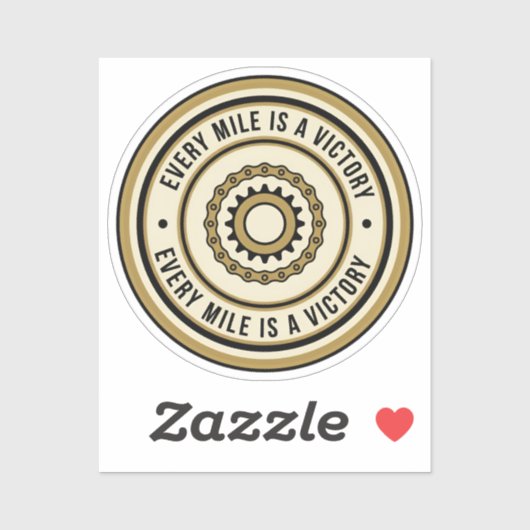 Motorcycle Distance Achievement Style Sticker (Vel)