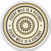 Motorcycle Distance Achievement Style Sticker (Voorkant)