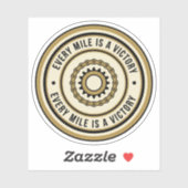 Motorcycle Distance Achievement Style Sticker (Vel)